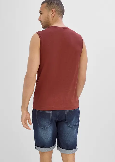 Singlet i hudvennlig &oslash;kologisk bomull (2-pack), bonprix