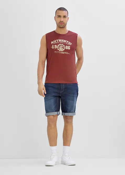 Singlet i hudvennlig &oslash;kologisk bomull (2-pack), bonprix