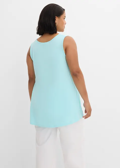 Lang topp av myk viskose, 2-pack, bonprix