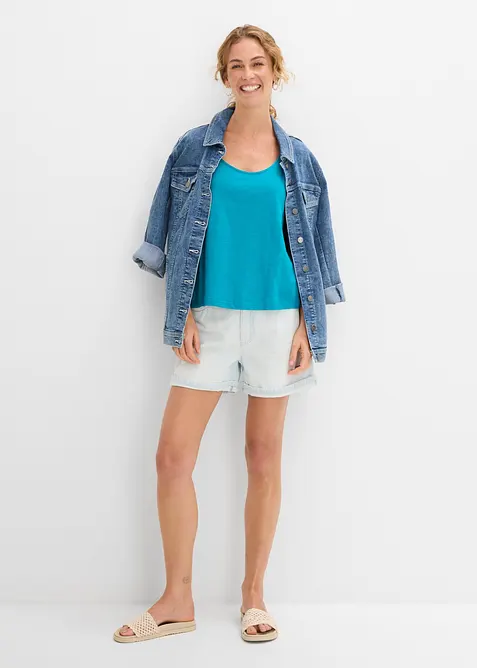 Singlet i 100% &oslash;kologisk bomull, bonprix