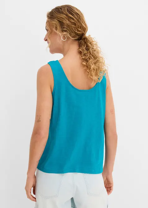 Singlet i 100% &oslash;kologisk bomull, bonprix