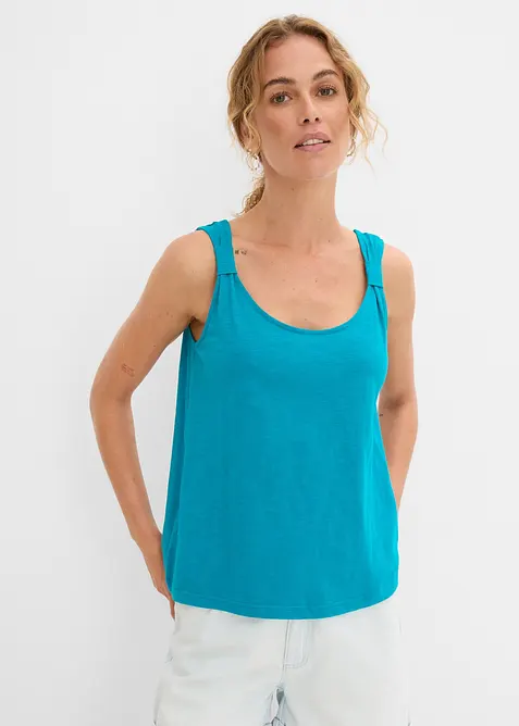 Singlet i 100% &oslash;kologisk bomull, bonprix