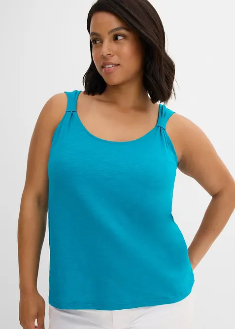 Singlet i 100% &oslash;kologisk bomull, bonprix