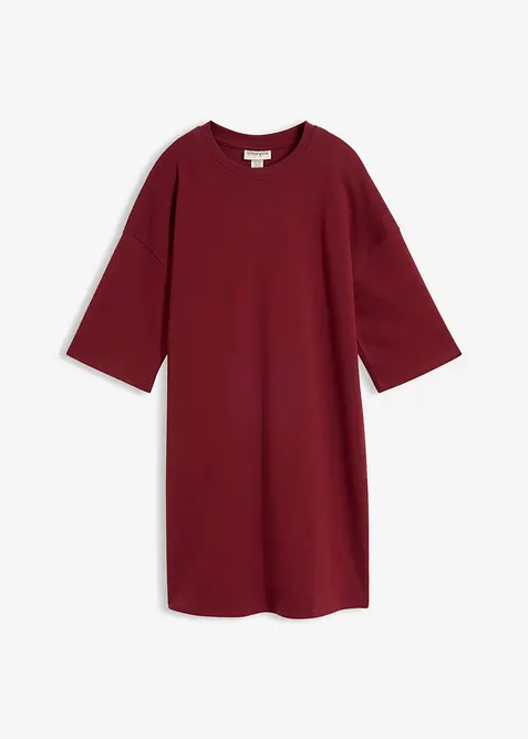 Oversized jerseykjole i formfast, &oslash;kologisk bomull, bonprix