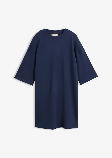 Oversized jerseykjole i formfast, &oslash;kologisk bomull, bonprix