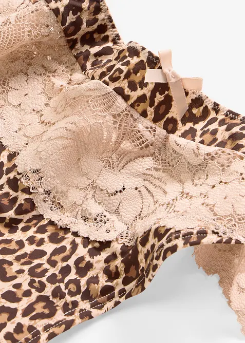 Leopardm&oslash;nstret stringtruse, bonprix