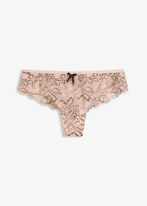 Brasiliansk truse med delikat blonde, bonprix