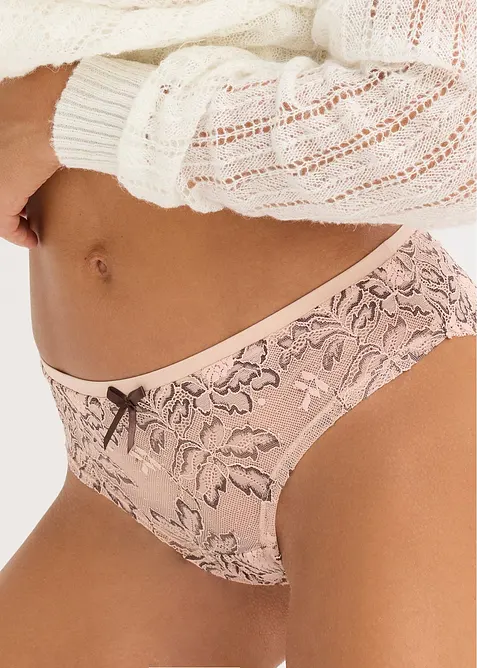 Brasiliansk truse med delikat blonde, bonprix