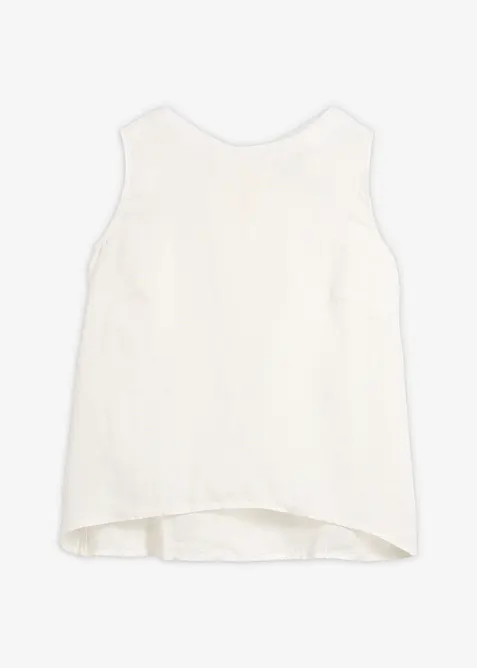 Ermel&oslash;s bluse i 100% lin, bonprix