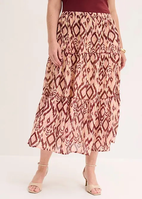 Volangskj&oslash;rt i chiffon, bonprix