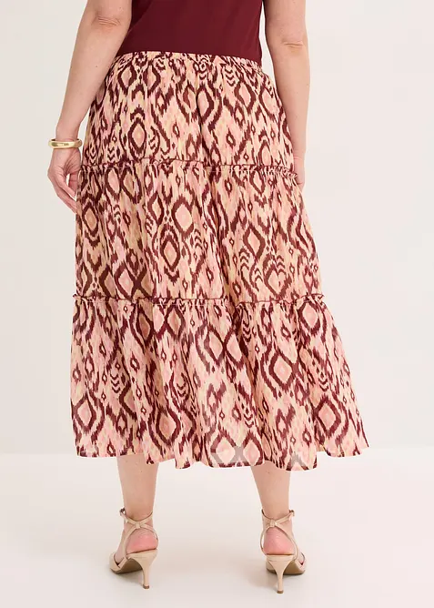 Volangskj&oslash;rt i chiffon, bonprix