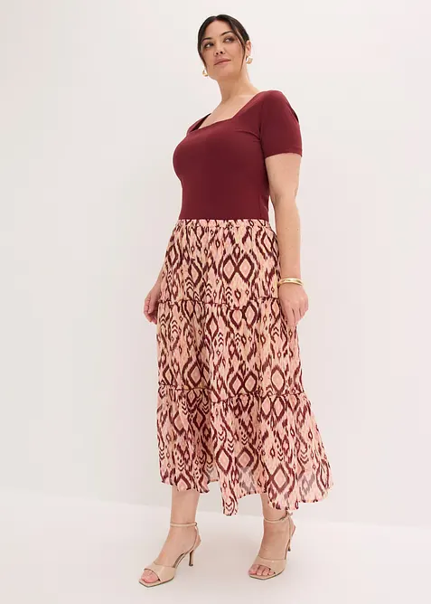 Volangskj&oslash;rt i chiffon, bonprix