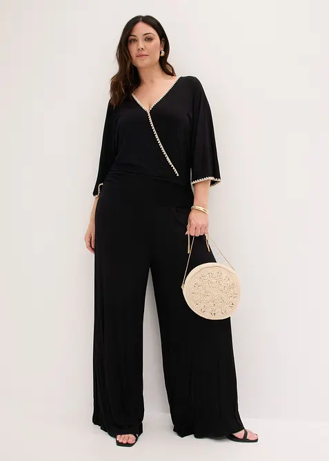 Jumpsuit av lett viskose, bonprix