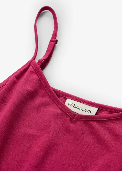 Singlet i lett lyocellmiks med spagettistropper, bonprix