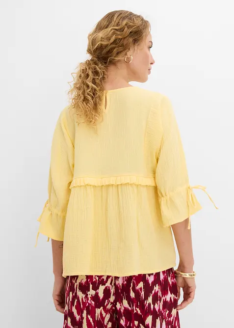 Bluse i luftig musselin, bonprix