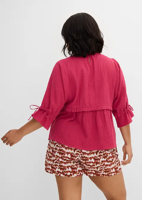 Bluse i luftig musselin, bonprix