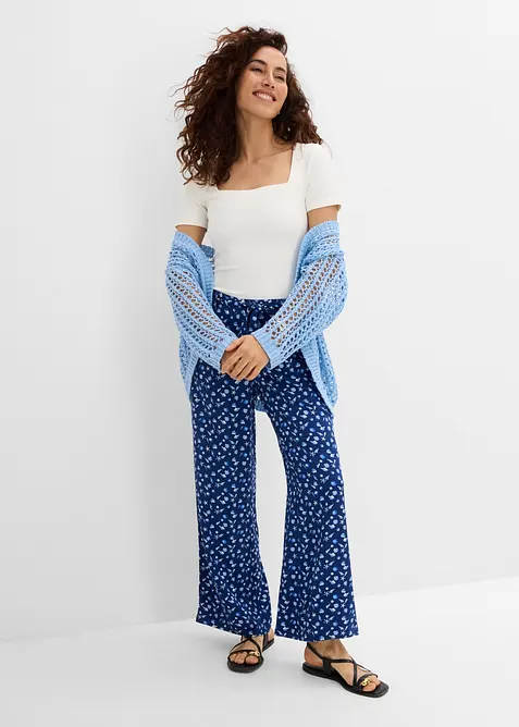 Pull on-bukse i 100% viskose, bonprix
