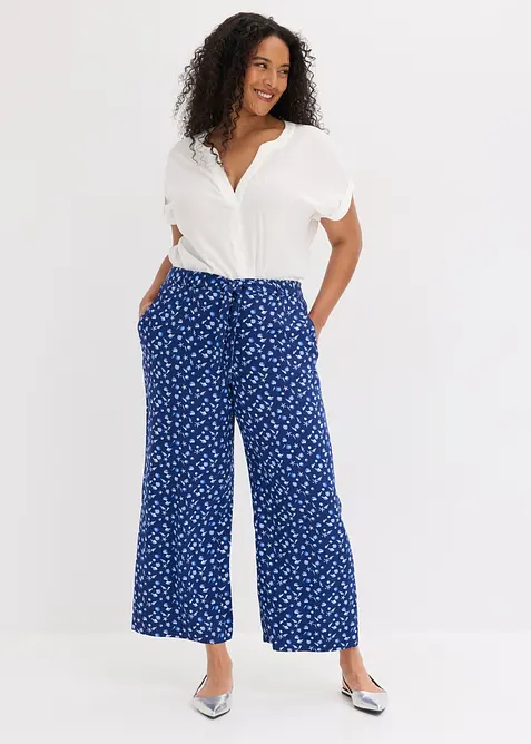 Pull on-bukse i 100% viskose, bonprix