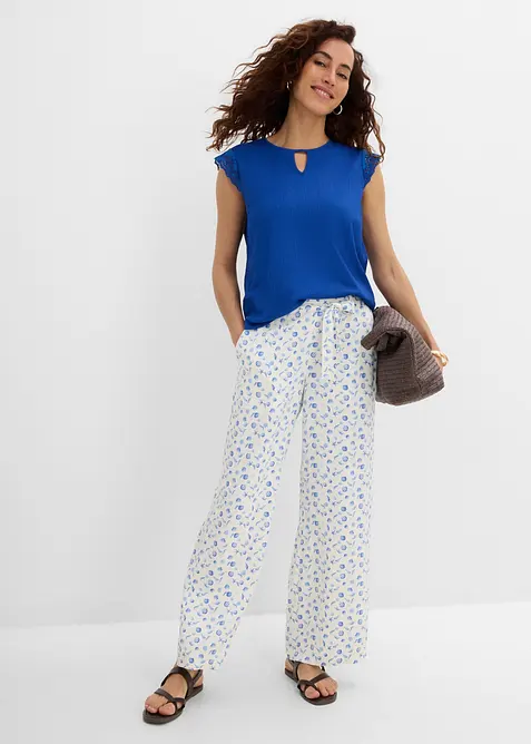 Pull on-bukse i 100% viskose, bonprix