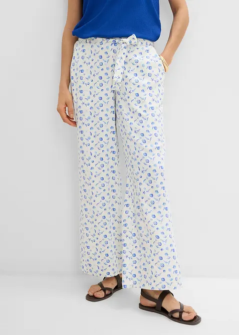 Pull on-bukse i 100% viskose, bonprix