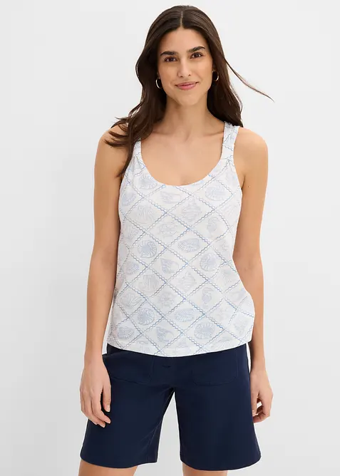 Singlet i 100% &oslash;kologisk bomull, bonprix