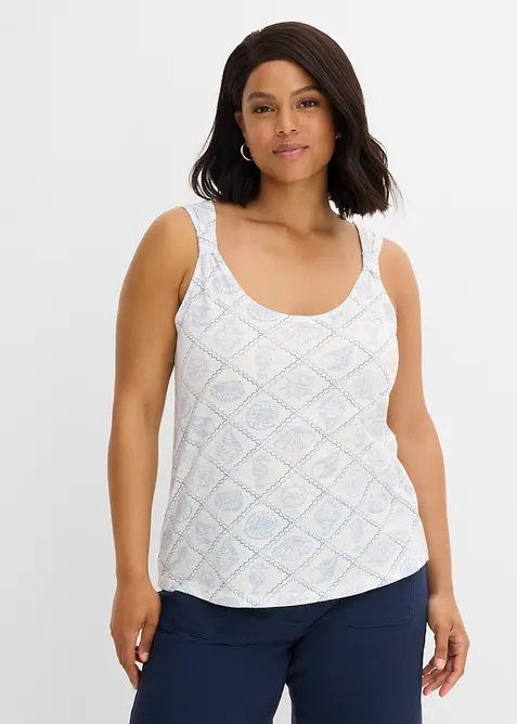Singlet i 100% &oslash;kologisk bomull, bonprix