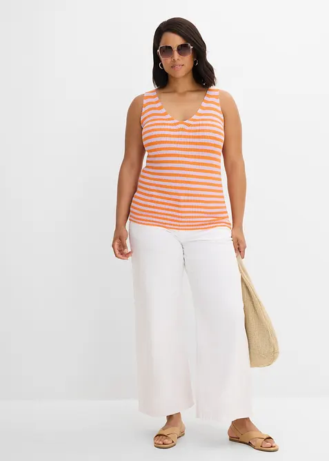 Strikket singlet, bonprix