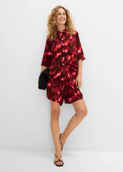 Oversized bluse av strukturert viskose, bonprix