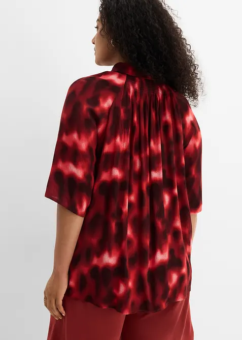Oversized bluse av strukturert viskose, bonprix