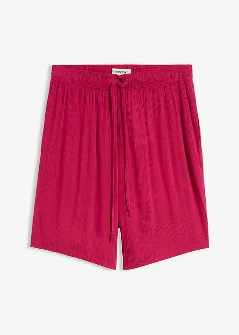 Pull on-shorts i strukturert viskose, bonprix