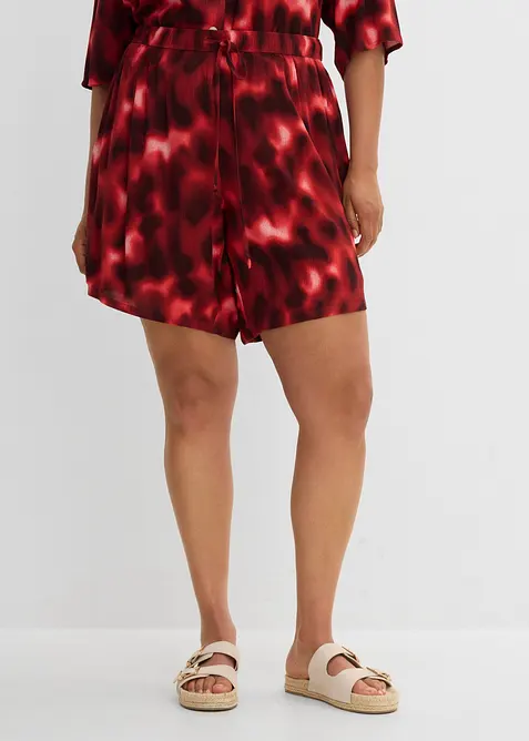 Pull on-shorts i strukturert viskose, bonprix