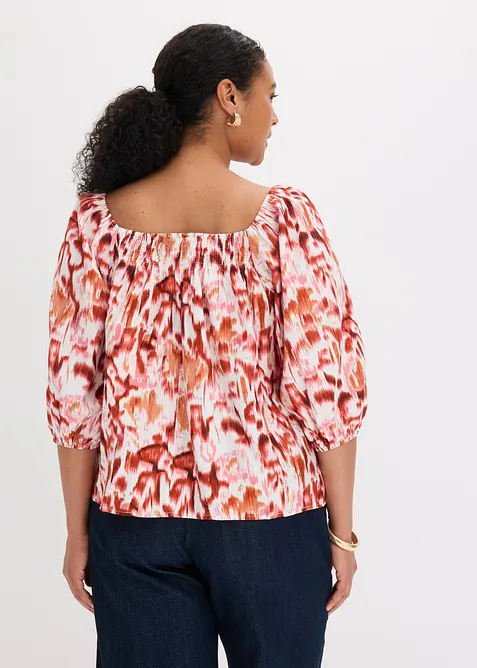 Bluse i lett viskosemiks, bonprix