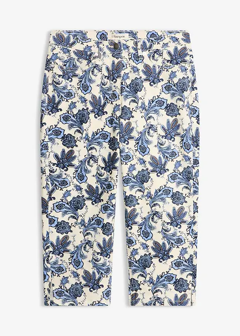 Capribukse i bomullsstretch, bonprix