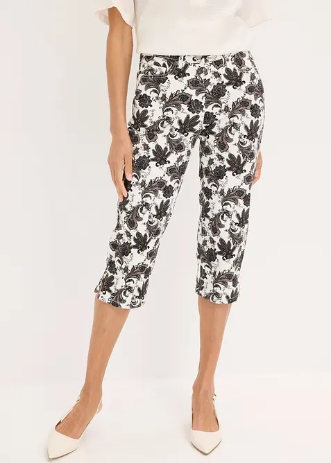Capribukse i bomullsstretch, bonprix
