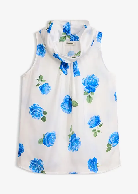 Bluse i sateng med mykt fall, bonprix