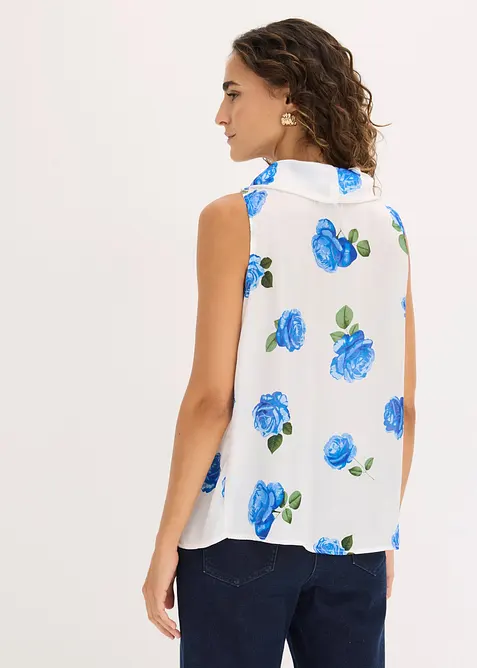 Bluse i sateng med mykt fall, bonprix