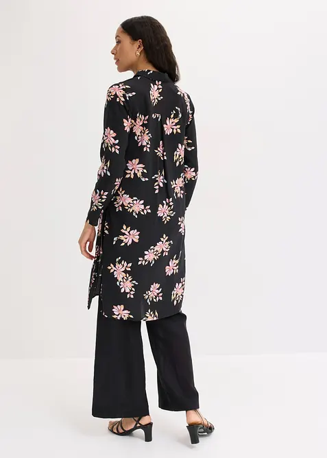 Lang bluse i viskose med pent fall, bonprix