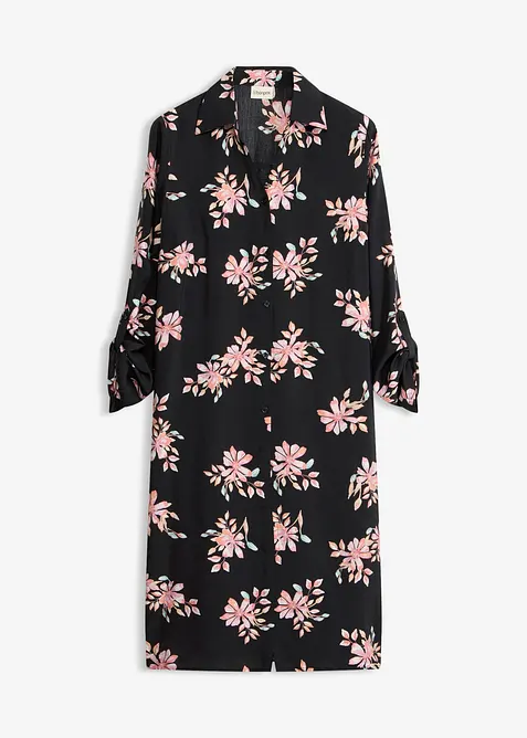 Lang bluse i viskose med pent fall, bonprix