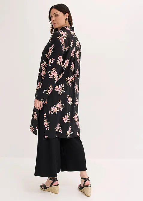 Lang bluse i viskose med pent fall, bonprix