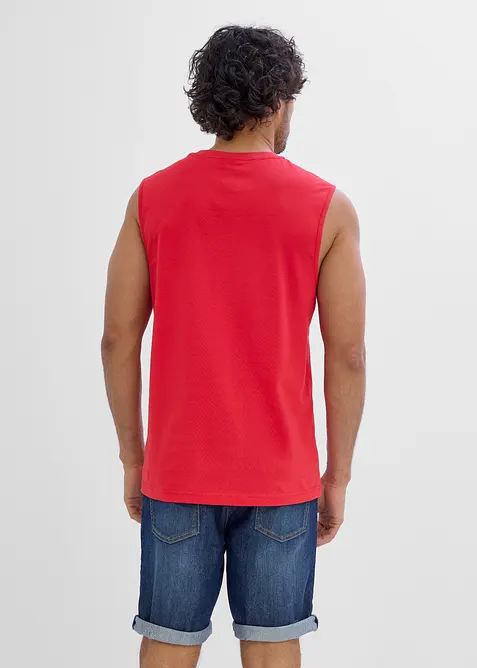 Singlet i 100% &oslash;kologisk bomull (3-pack), bonprix