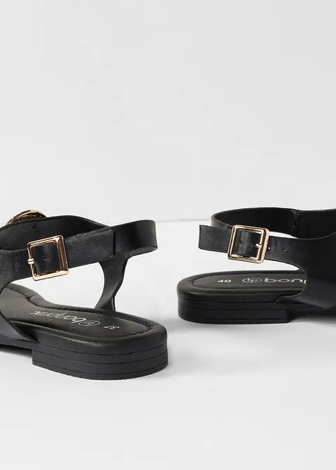 T&aring;sandaler med metallic-detaljer, bonprix