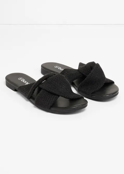 Slip-in sandaler med knute, bonprix
