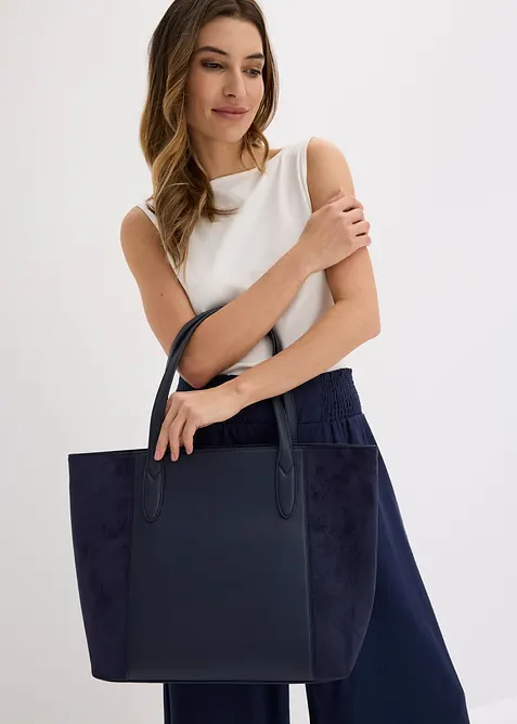 Stor shopper i materialmiks, bonprix