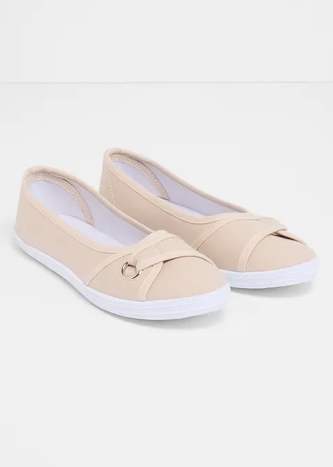 Ballerinasko i bomullskanvas, bonprix