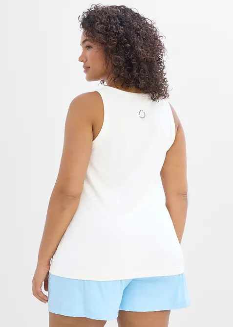 Singlet av ribbet, hurtigt&oslash;rkende materiale, bonprix