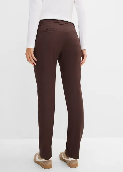 Chinos med stretch i bomullsmiks, bonprix
