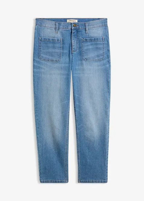 Slim fit-jeans, high waist, cropped, bonprix