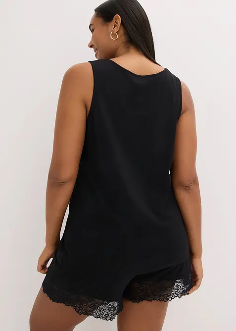 Kort pyjamas i myk viskoseblanding, bonprix