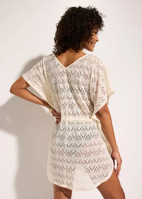 Transparent strandtunika av blonde, bonprix