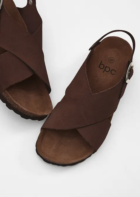 Sandaler i skinn, bonprix